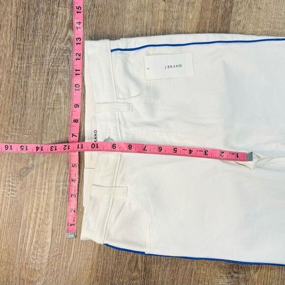 J BRAND Womens Alana High Rise Crop Denim Jeans White Blue Size 26​​ - Picture 5 of 7